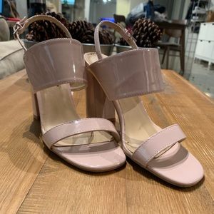Baby Pink Block Heels